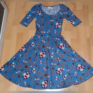 Women's NICOLE elbow sleeve, full-swing style Dress